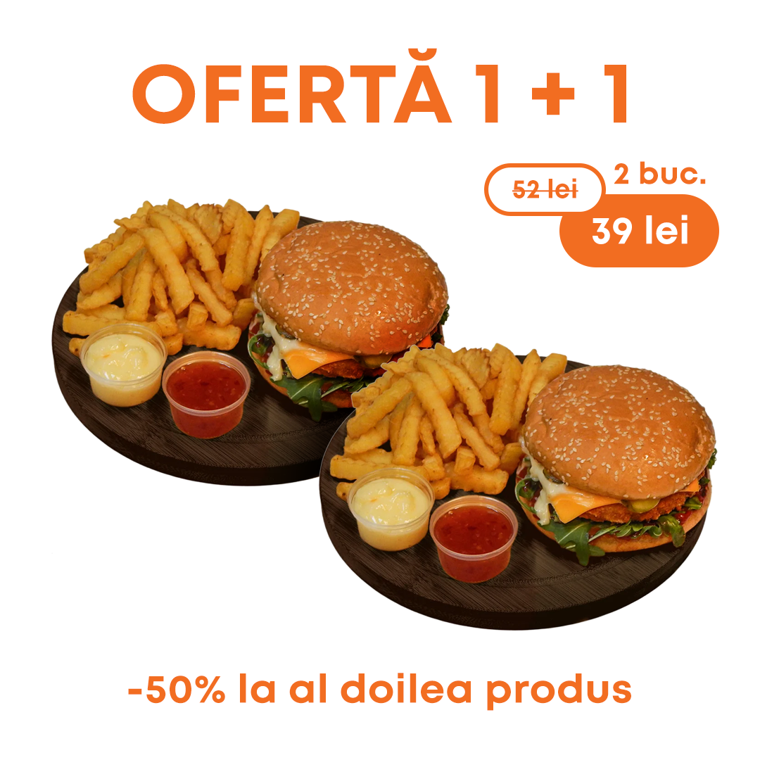 Meniu American Cheeseburger 1+1