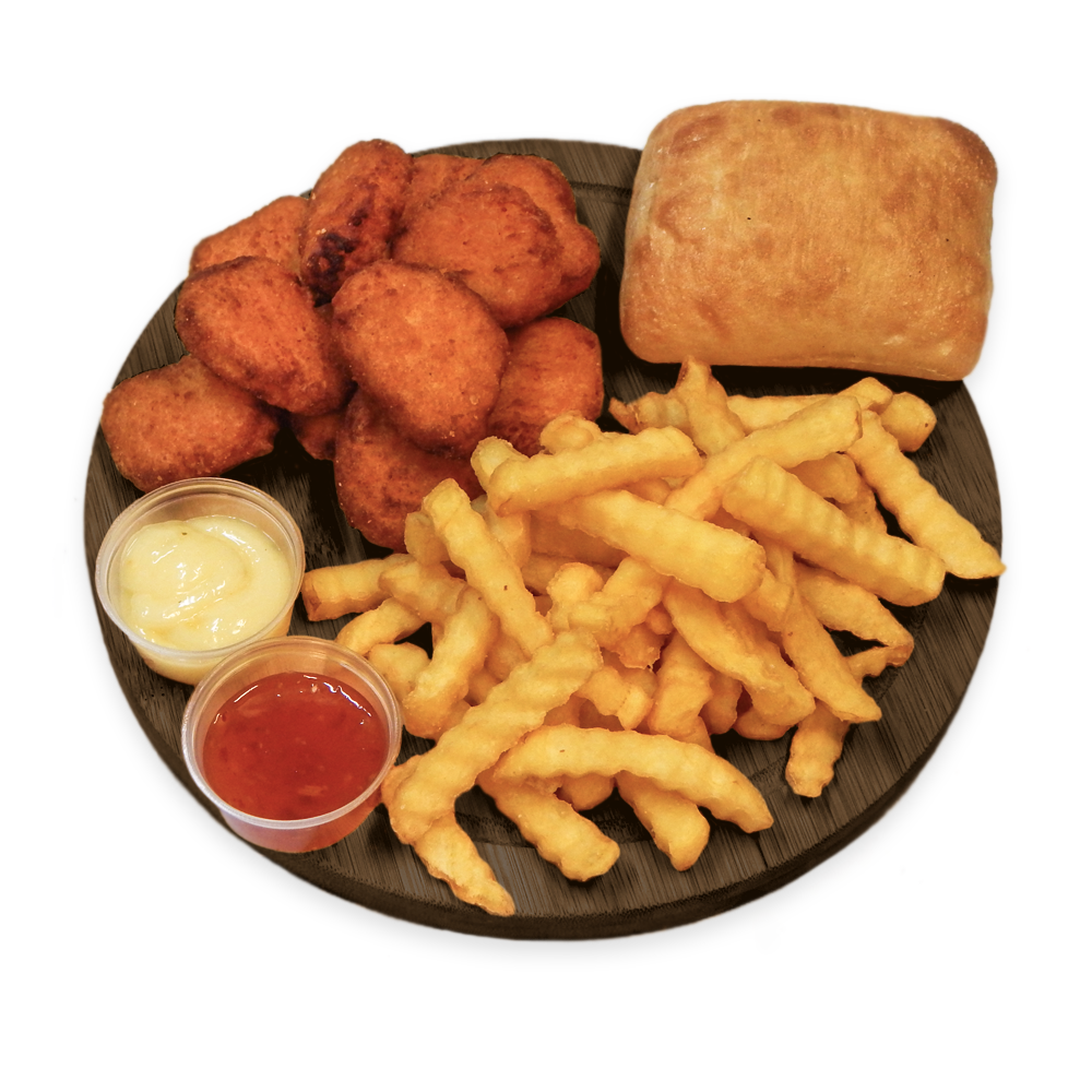 Meniu Nuggets Pui cu Cartofi Prăjiți și Salată