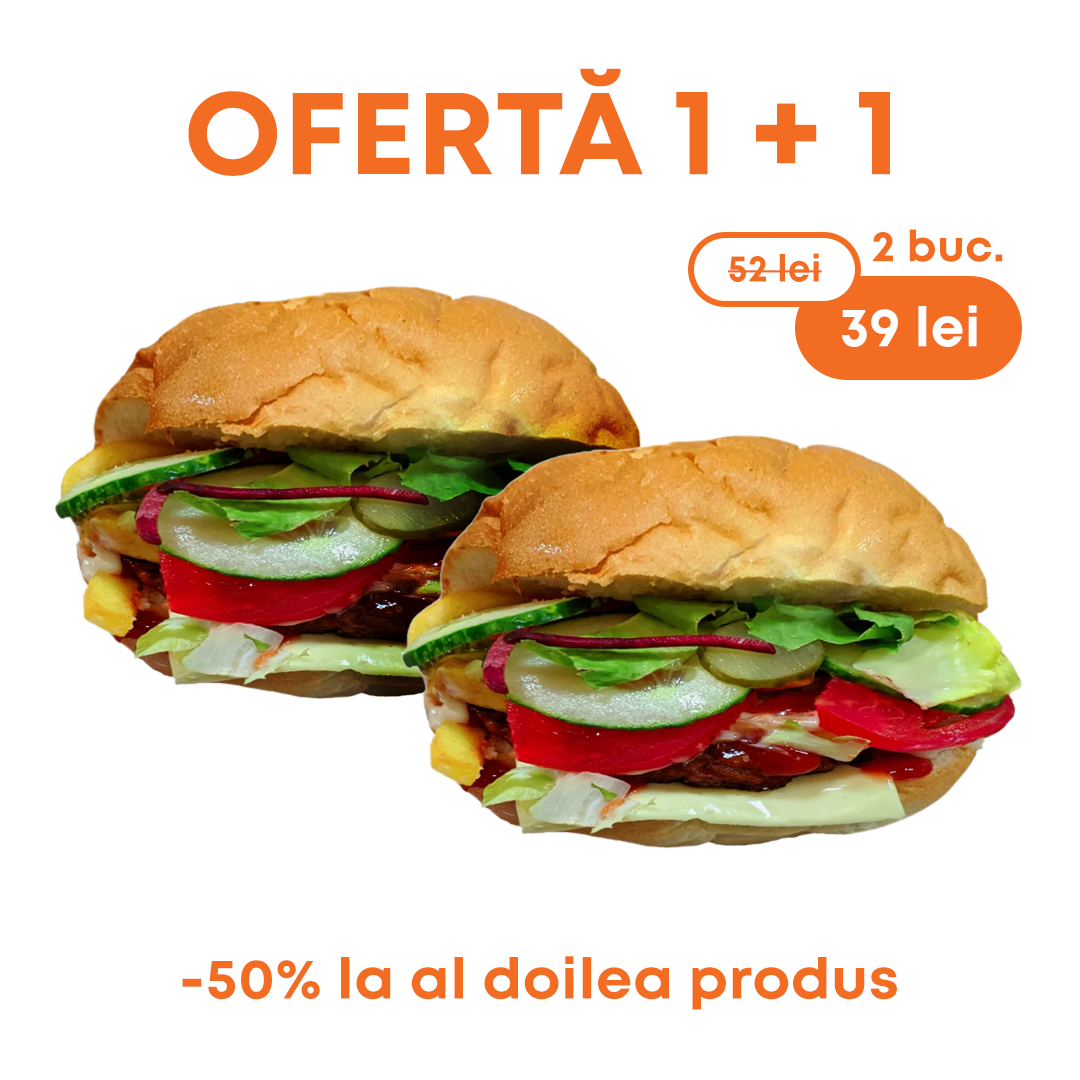 Cheeseburger Porc 1+1